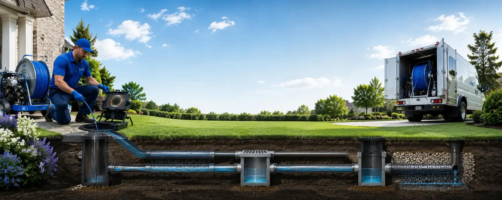 Outdoor drain cleaning information for Rossburg, OH